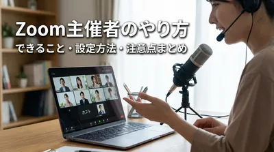 Zoom主催者のやり方｜できること・設定方法・注意点まとめ