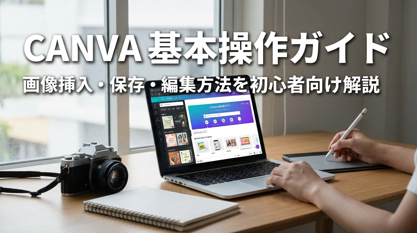 Canva基本操作ガイド｜画像挿入・保存・編集方法を初心者向け解説
