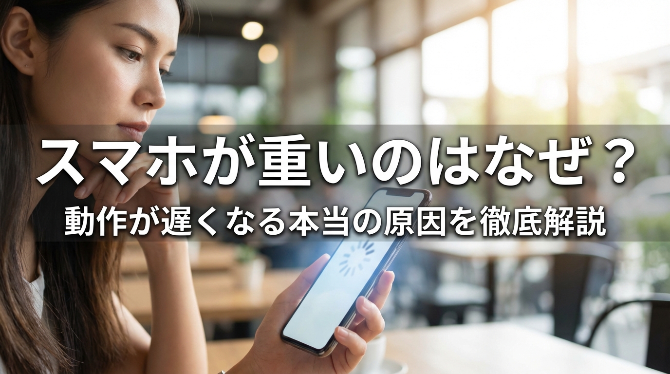 スマホが重いのはなぜ？動作が遅くなる本当の原因を徹底解説