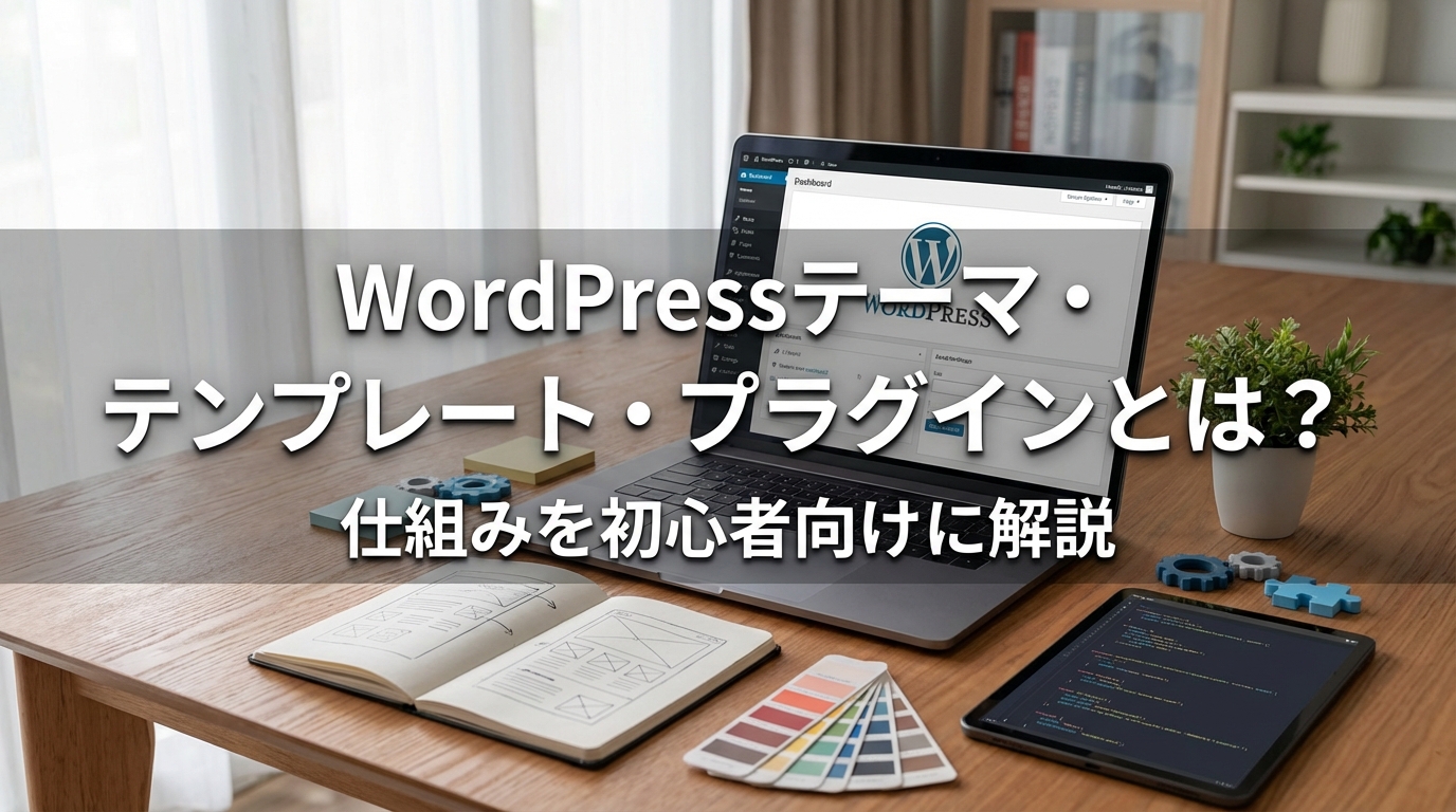 WordPressテーマ・テンプレート・プラグインとは？仕組みを初心者向けに解説