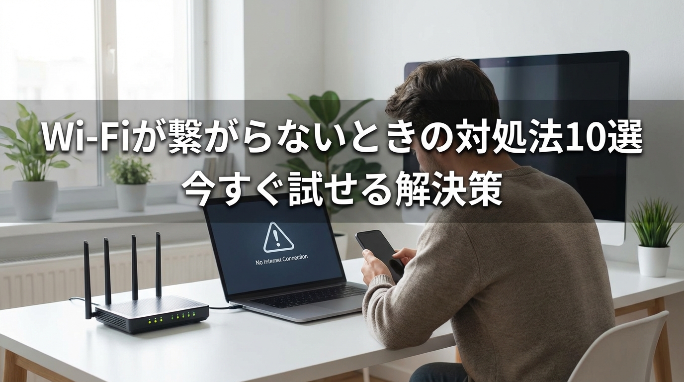 Wi-Fiが繋がらないときの対処法10選｜今すぐ試せる解決策