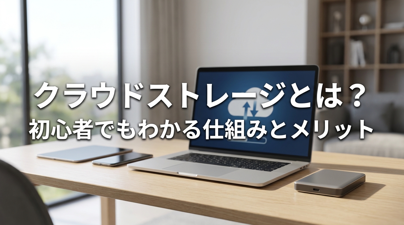 クラウドストレージとは？初心者でもわかる仕組みとメリット