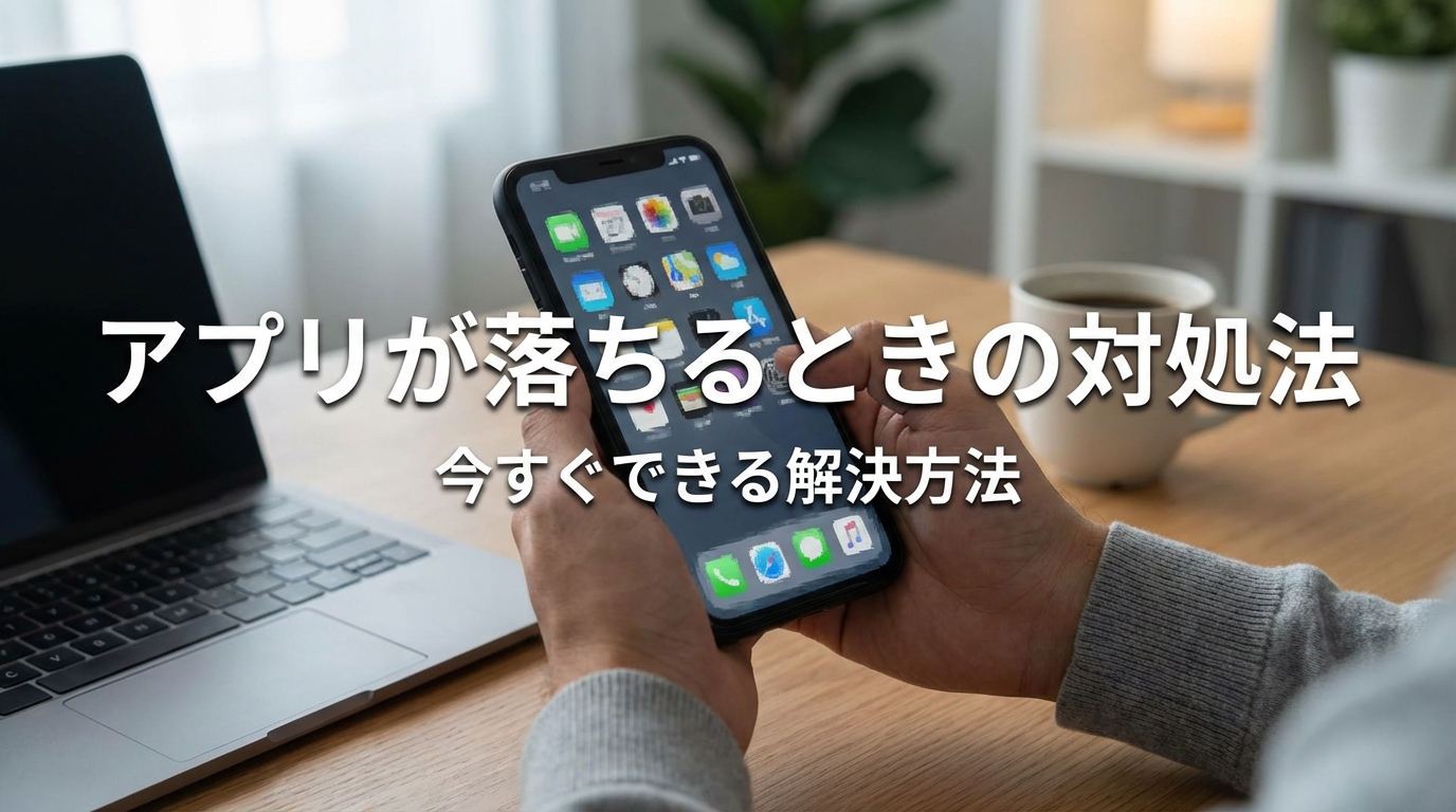 アプリが落ちるときの対処法｜今すぐできる解決方法