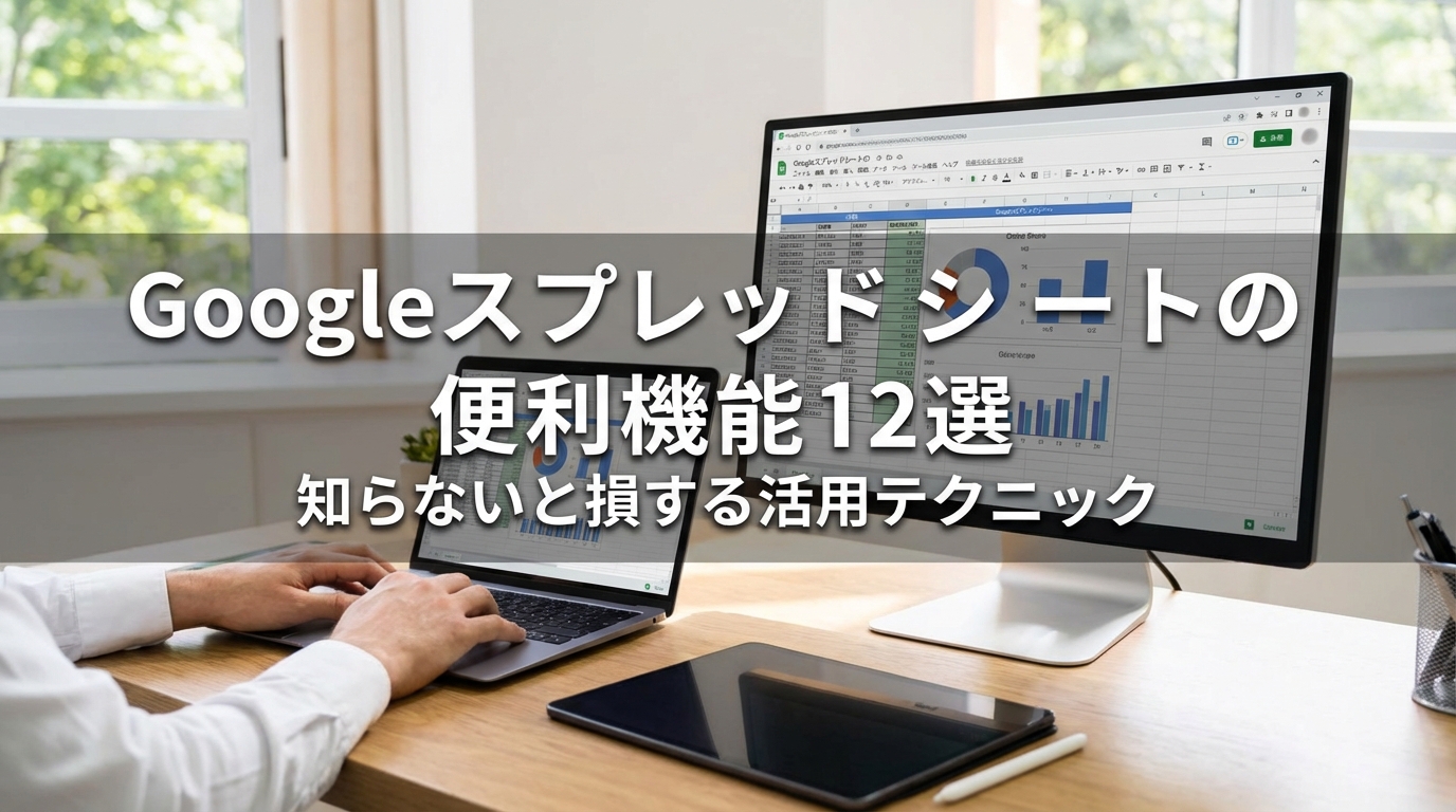 Googleスプレッドシートの便利機能12選｜知らないと損する活用テクニック
