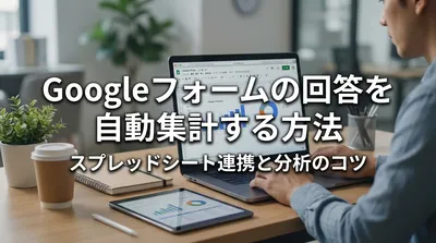 Googleフォームの回答を自動集計する方法｜スプレッドシート連携と分析のコツ
