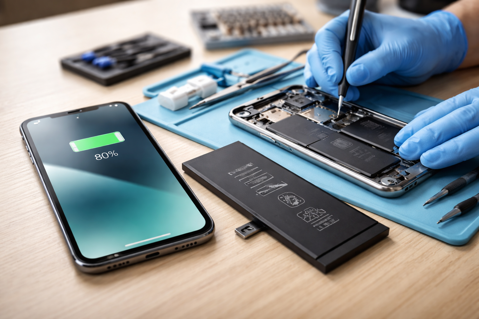 iPhoneバッテリー交換は「80％目安」と「依頼先選び」で損を避けやすくなります