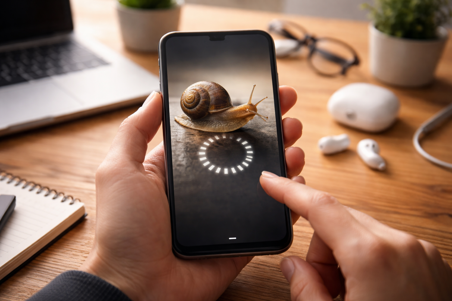 スマホが重くなる主な原因は「不足」と「蓄積」です