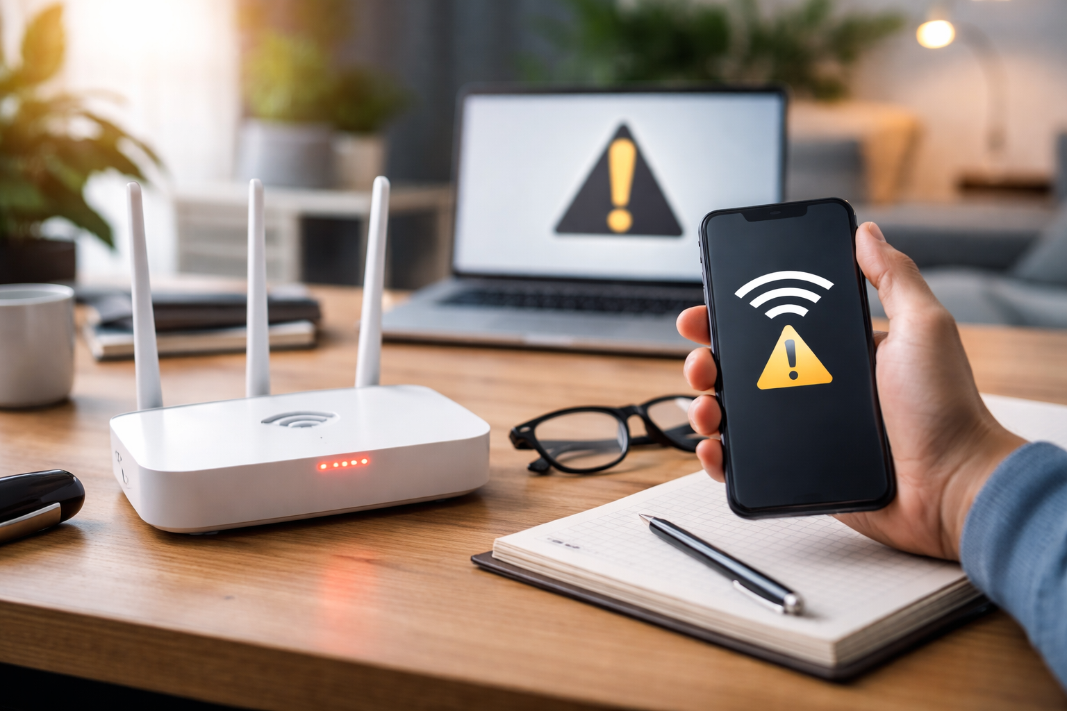 Wi-Fiが繋がらない原因は「端末・ルーター・環境・回線」に分かれます