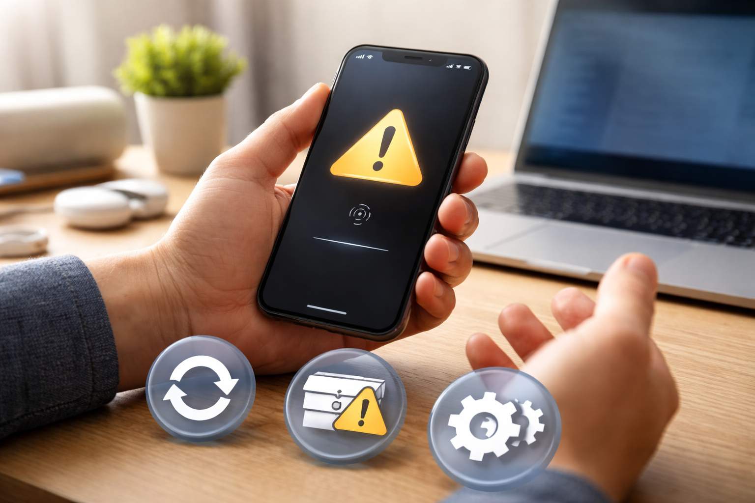 まずは「再起動・空き容量・更新」の3点で改善する可能性が高いです