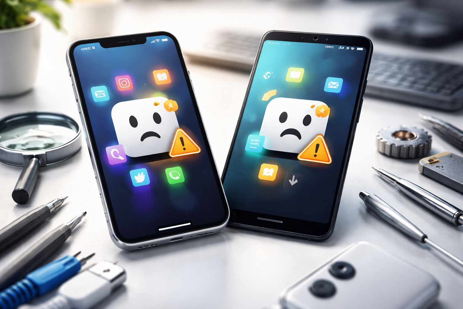 iPhone・Android別：スマホアプリが落ちるときの直し方